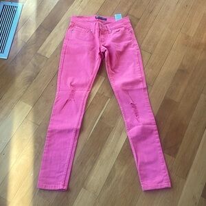 Levi's pink too super low jeans